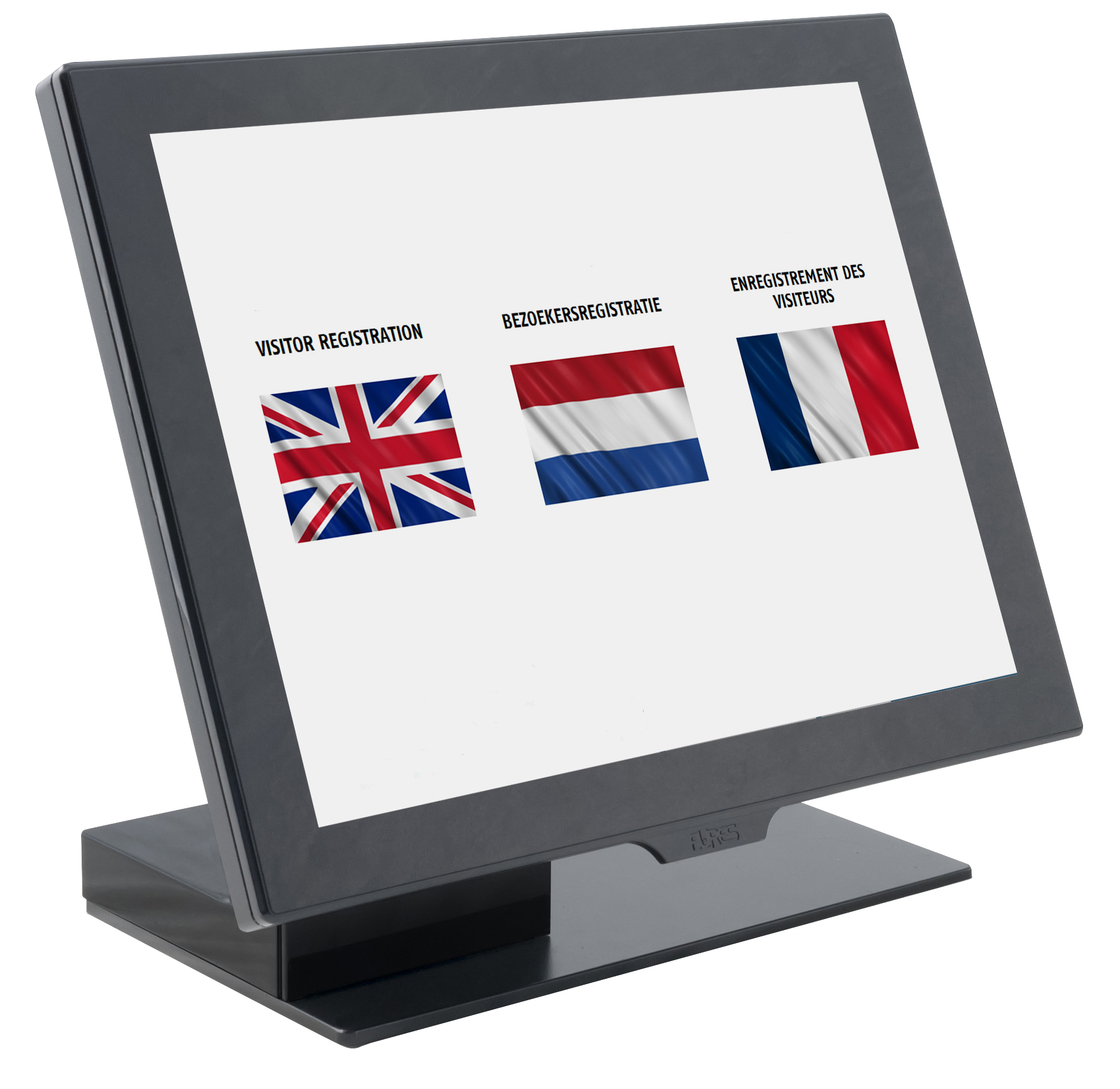 Touch terminal til registrering